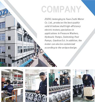 वाणिज्यिक स्वच्छ मशीनों के लिए आरए इंटरपंप के साथ 7KW खोखले शाफ्ट मोटर 15