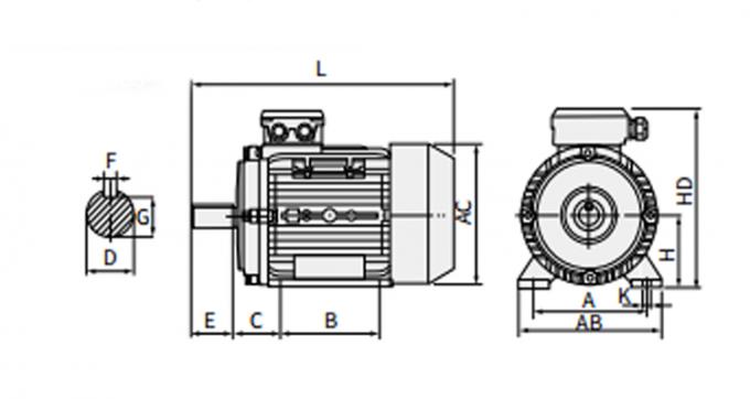 वाणिज्यिक 0.09kw 1500rpm कैपेसिटर-रन असिंक्रोनस इंडक्शन मोटर बी 5 वाटरप्रूफ 220V एसी वोल्टेज 60Hz सिंगल-फेज कॉफी 8