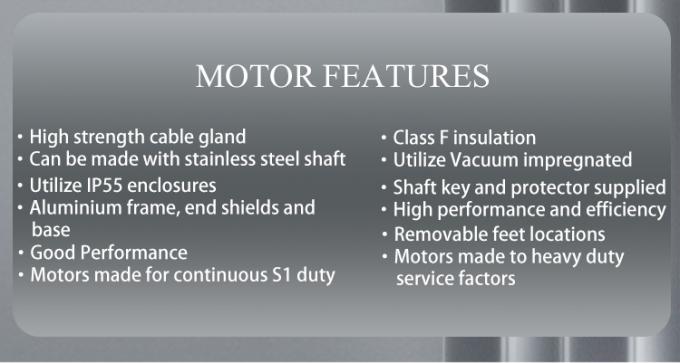 उच्च दक्षता 2800rpm इलेक्ट्रिक मोटर एल्यूमिनियम हाउसिंग स्विमिंग पूल पंप के लिए 4